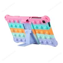 Soft Bubble Case for Samsung Galaxy Tab A11+Plus 11 A9 8.7inch A8 10.5 A7 10.4 Funda Tablet Cover Tab S5E S6 Lite 10.4 Kid Cases Tab S5e 10.5inch pink