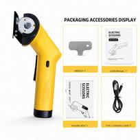 Rechargeable Rotary Cutting Machine Cordless Portable Cutting Tool  Industrial Cutting Style A yellow