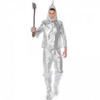 Halloween Wizard of Oz, robot, tin man, tin man costume, men's adult costume M white