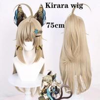 Genshin Impact Kirara Kaeya Focalors Kokomi Lyney Lynet Layla Hu Tao Zhong Li Kaveh Cosplay Wig Heat Resistant Synthetic Wig as the picture- beige