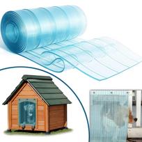 PVC Durų Užuolaida Karpyta Izoliacinė Vandeniui Atspari Gyvūnų Reikmenys Žiemos Ilgis 6.56ft Vėjui Atspari transparent gray