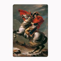 Napoleono Alpių perėja plakatas, meno atspaudai ant metalinių skardinių ženklų, lentelių ženklai kambariui, namams, sienų dekoras, estetika, retro gyvenimas 30x40cm(11.8x15.7inch) black