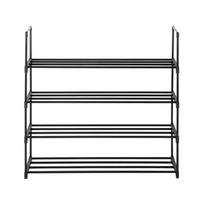 4 Tiers Shoe Rack Iron Pipe Shoe Shelf Simple Assembly Storage Organizer For Bedroom Entryway juoda