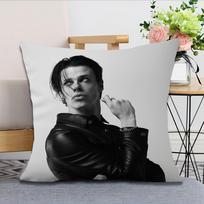 Dainininkas YUNGBLUD Idolai pagalvės užvalkalas Pagalvės užvalkalas Kvadratinė pagalvė Kambarys Miegamasis Galvūgalis Sofa Svetainės Atrama Miego laikas 45X45cm