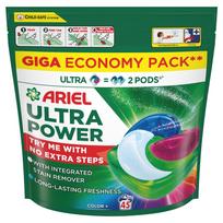 Skalbimo kapsulės Ariel Ultra Power Color+, 45 vnt.