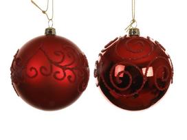 Eglutės žaisliukas Decoris 024876, raudonas, polistirenas