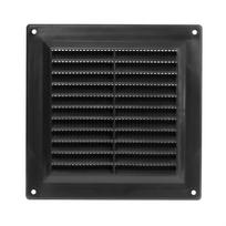 Plastikinės ventiliacijos grotelės, 150 x 150 mm, juodos
