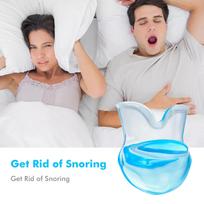 Anti Snoring Device ABS Silicone Washable Reusable Sleep Aid Device for Snoring beige