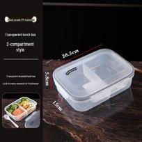 Microwave-Safe Fresh-Keeping Bento Lunch Box gray