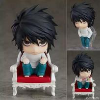 10CM Death Note Nendoroid Series L Yagami Light Cute Articulated Action Figures Model Kit Desktop Ornament Collectible Toys Gift black