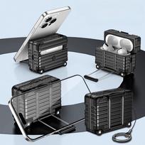 Fashion Individual Suitcase for Airpods 4 3 2 Pro Trendy Luggage Protective Case for Airpods1/2/pro2 Drop-proof Headphone Case For AirpodsPro