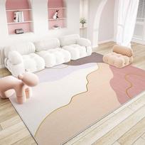 Modern Minimalist Carpets for Living Room Large Area Bedroom Decor Abstract Carpet Home Pink Floor Mat Non-slip Cloakroom Rug 80x160cm(31x62in)