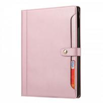 13 colių IPad Air Pro dėklas-folio su kortelės laikikliu, stoveliu, magnetiniu miego/budinimo funkcija, pilna apsauga, PU odos dangtelis iPad Pro 13 2024 rožinio aukso spalvos