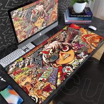 Japan Anime Gachiakuta Zanka Mouse Pad Locking Edge Laptop Keyboard Mats New Wallpaper Game Rubber Carpet Xxl Office Cabinet Rug 800x300X2mm gray