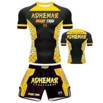 MMA Boxing Training Set Men Women Short Sleeve Fight Gear Muay Thai Kickboxing Running Fitness Gym XL yellow