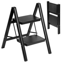 EASYSTEP 2-step metal ladder, foldable