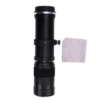 420 800mm F8.3 teleobjektyvo priartinimo objektyvas, tinkantis EF EF S tipo kameroms, rankinio fokusavimo kameros objektyvas, aliuminio lydinio, optinio stiklo juoda