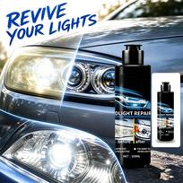 Car Headlight Restoration Polish - Yellowing, Oxidation and Scratches, Restores and Brightness one size gray