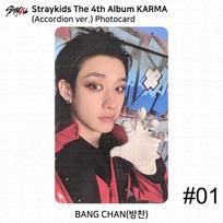 Stray Kids 4-asis albumas Karma Akordeono versija Oficiali fotokortelė Bangchan (Accordion ver) gray