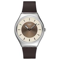 SWATCH Essentials Quartz Movement 30m Water Resistance Unisex Watch 38mm Beige Watch Dial SYXS158 Beige Watch Dial gray