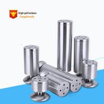 Reguliuojamos šlifuoto nerūdijančio plieno baldų kojelės spintelėms, stalams ir sofoms Thickened Cylinder Cabinet Leg Height 60mm