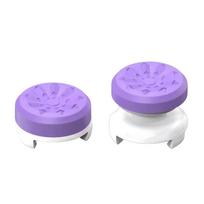 Hand Grip Extenders Caps for PS5 Game Controller Gamepad Thumb Stick Joystick Extender Silicone Caps Grips High-Rise Covers violetinė