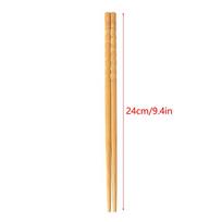 10/50 Pair Natural Bamboo Wood Carbonization Chopsticks Reusable Bamboo Joint Chopstick Chopsticks Healthy Chinese Dinnerware
