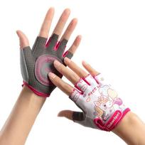 Kids Half-Finger Skateboarding Gloves Outdoor Cycling Gym Training Playground Bars Anti-Slip Ice Silk Sport Small