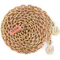 VEVOR Transport Binder Chain, 2222.27 kg Working Load Limit, 7.94 mm x 6.10 m G80 Tow Chain Tie Down with Grab Hooks, DOT Certified