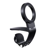 Strong Magnetic Magnetic Car Phone Holder Hands-free with Metal Ring Steering Wheel Phone Mount Compact Foldable gray