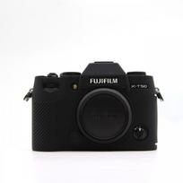 Silicone Camera Cover Fujifilm X-T50 Mirrorless - Scratch Impact Protection Smooth Or Textured Finish XT50 Black black