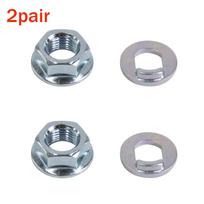 1/2/3 Pair For Xiaomi M365 Pro Front Motor Wheel Nut Bolts Screws Electric Scooter Steel Alloy Nuts Replacement Part Accessories gray