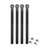 4 Pieces Snowboard Ankle Ladder Strap Robust Hardware Compatible for Riders black