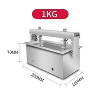 1 kg žalia mėsa presavimo forma nerūdijančio plieno dviguba spyruoklinė šoninės mėsos (ham, bacon) gaminimo priemonė pietų mėsos presas 4 1kg gray