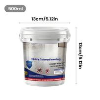 500ml Wear Resistant Non-Slip Epoxy Floor Coating Colored Sand Epoxy Floor Paint for Indoor Outdoor Garage Concrete Surface