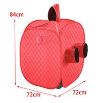 Folding Steam Tents ,Steamer Not Included ,Full Body SPA Rooms for Indoor Home , Red red