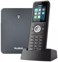 Yealink W79P, IP mobilusis telefonas, Juodas, Belaidis ragelis, Ant stalo/sienos, 50 m, 300 m