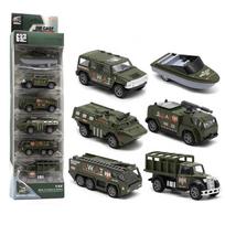 1:64 Lydinio Karinio Stiliaus Automobilio Modelis, 6 Vienetų Žaislinių Automobilių Rinkinys, Originali Pakuotė Dovana gray