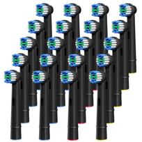 Pakeičiamos dantų šepetėlio galvutės, suderinamos su Oral B Braun Professional elektriniais šepetėliais 1000 1500 3000 6000 7000 7500 8000 black