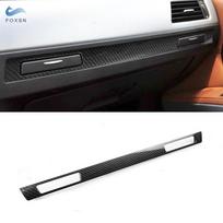 LHD For BMW 3 Series E90 E92 E93 2005-2012 Carbon Fiber Texture Center Console Glove Box Water Cup Holder Panel Strip Cover Trim black