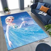 Šaldytų sesių animacinis kilimėlis, tinkamas šeimos svetainėms, vaikų kambariams, miegamiesiems, sofoms, durų kilimėliams ir grindų kilimėliams. 60x90cm blue