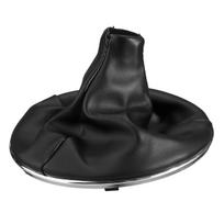 Gear Stick Shift Knob Gaiter Boot Cover Leather W/ Frame For Fiat 500c 07-15 Car Accessories Tools juoda