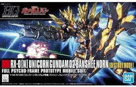 Bandai Gunpla modelis HGUC Unicorn Gundam 02 Banshee Norn Destroy Mode 1/144 58780