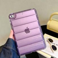 Tablet Cover For IPad 12 11 10 9 8 7th Generation Air 4 5 6 10.2 10.5 10.9 Mini 6 Pro A16 11 inch Air8 Translucent Down Jacket Case iPad Pro 11 (2024) violetinė