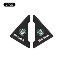 Automobilio logotipo durų krašto kampų apsauga Skoda Octavia Kodiaq Fabia Superb Rapid Kamiq Karoq Derivati Yeti Enyaq A7 gray