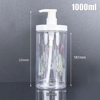 100-800Ml Soap Dispenser Bottle Shampoo Shower Gel Bottle Refilable Wide Mouth Lotion Hand Sanitizer Bottle Bathroom Container 500ml gray