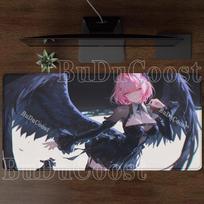 Zenless Zone Zero Remielle Dan Mouse Pad kawaii Anime Girl ZZZ Gaming Mousepad Keyboard Office HD Printing overlock XXL Desk Mat 30x60cm black