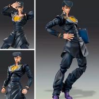Jojo'S Bizarre Adventure Josuke Higashikata & Crazy Diamond Movable Super Action Figure Statue Collectible Toys Model Kit Gift gray