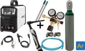 KOMPLEKTAS Suvirinimo aparatas FORBY® TIG 200MX AC/DC + Argono balionas 8l su priedais