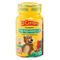 Lil Critters Immune Zinc Vitamin C D 60 Tablets 1 pcs
